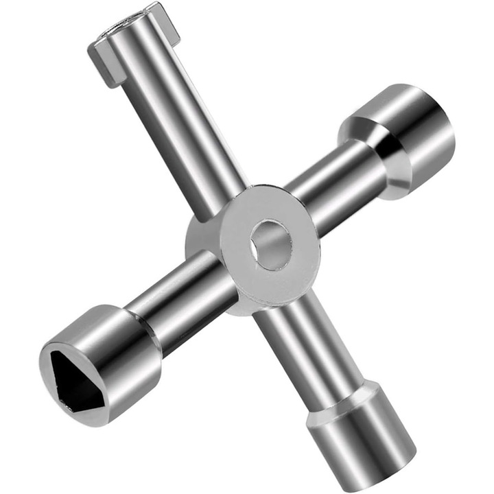 Cheie multifunctionala Enforose, design cu buton incrucisat, usor de transportat, pentru locuri publice