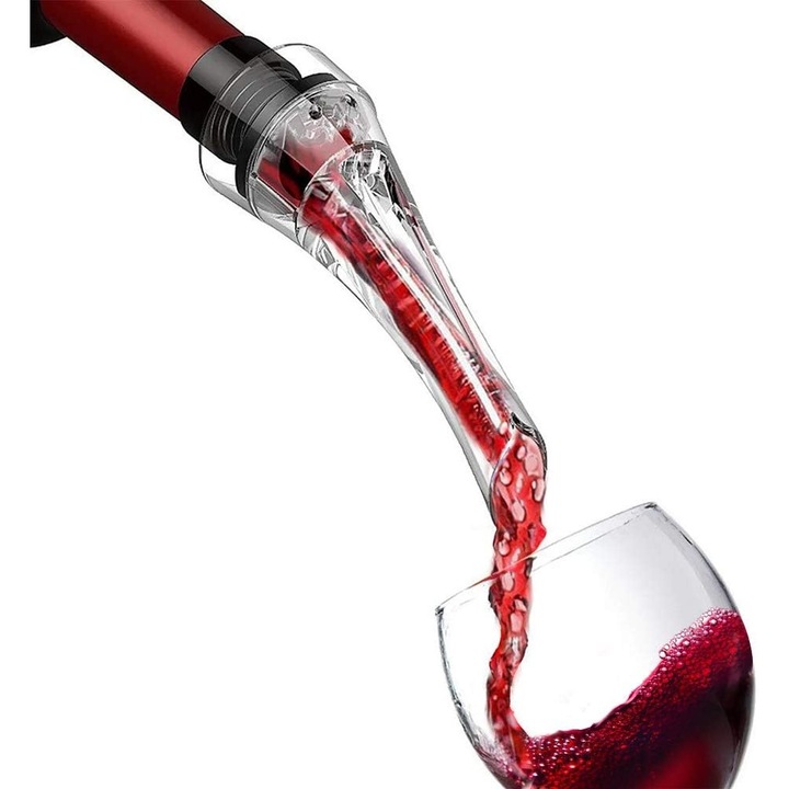 Aerator de vin Enforose, design elegant, material ecologic, pentru aerare instantanee