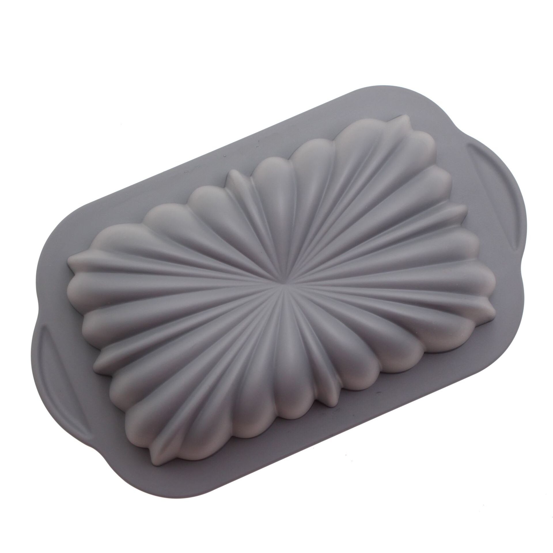 Tava de copt din silicon, design cu inel din otel bicolor, forma ...