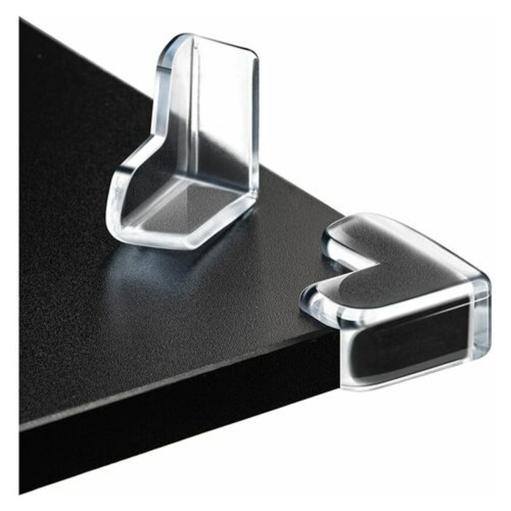 Protectie colturi copii, Enforose, transparente, set 12 buc