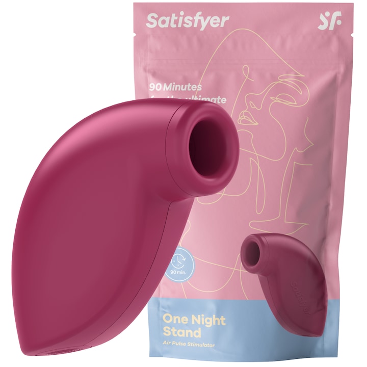 Вибратор Satisfyer ONE NIGHT STAND, За еднократна употреба, Технология Air Pulse, Водоустойчив, Компактен
