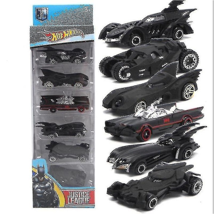 6 darabos Batmobile fém autó szett, többszínű, 6 darabos