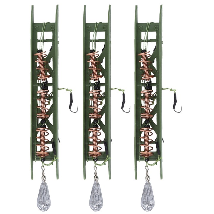 Set 3 suporturi momeala cu greutate 15g pentru pescuit la crap, mic, usor