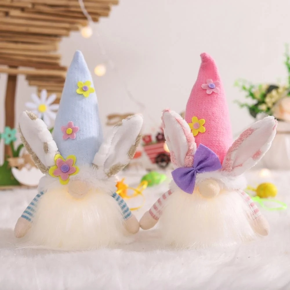 Set 2 Figurine Decorative Gnome, Multicolor, 8.7x5.1x3.5