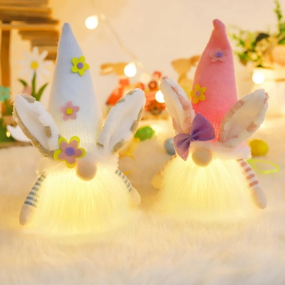 Set 2 Figurine Decorative Gnome, Multicolor, 8.7x5.1x3.5