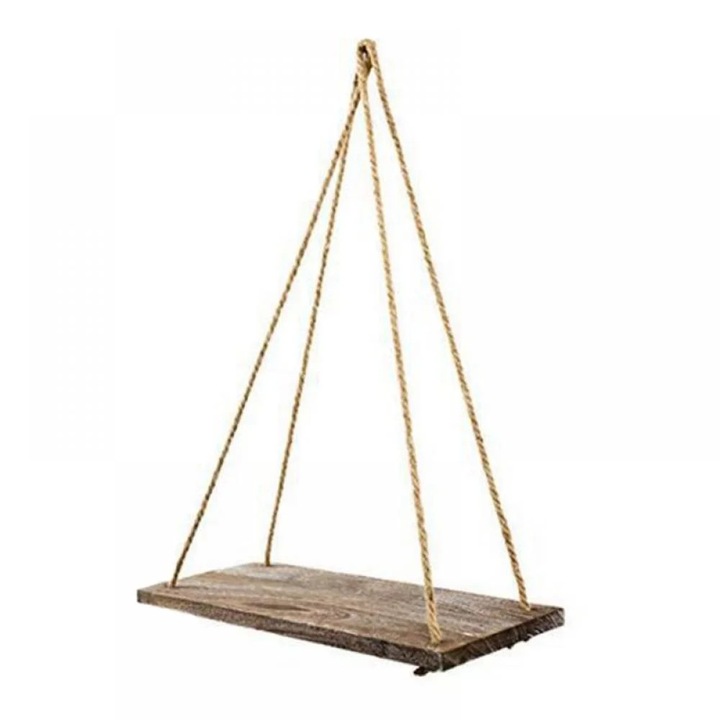 Rafturi suspendate, decor boho, multicolor, 45x34x14cm