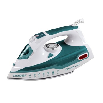 Fier de calcat cu aburi, 2200W, talpa ceramica, curatare automata, anticalcar, Beper, 50.100 Fier de calcat cu aburi, 2200W, talpa ceramica, curatare automata, anticalcar, Beper, 50.100