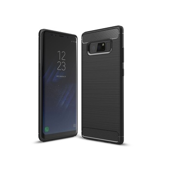 Husa de protectie Carbon pentru Samsung Galaxy Note 8, Negru Husa de protectie Carbon pentru Samsung Galaxy Note 8, Negru