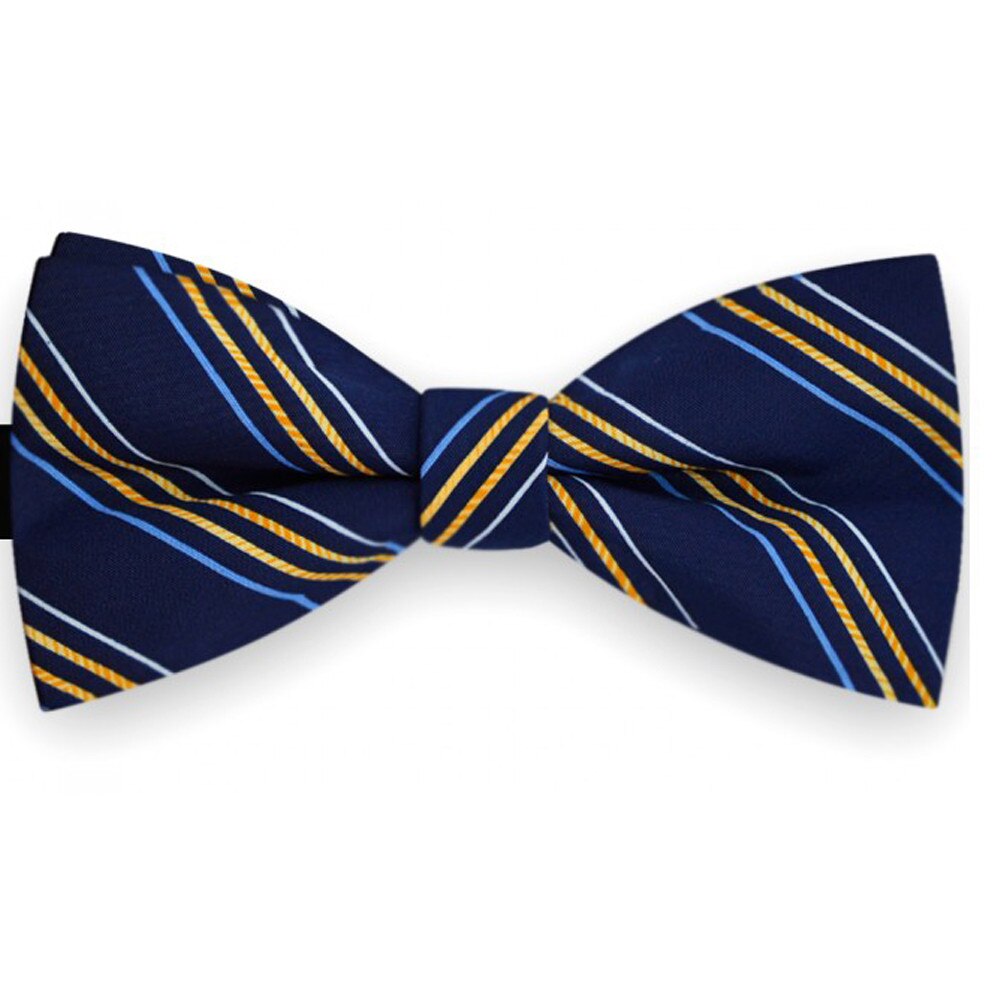 Papion barbati bleumarin, clasic, model dungi galbene