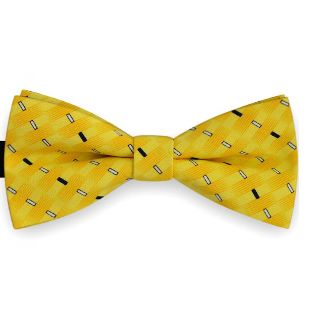 Papion barbati, galben, clasic, model betisoare