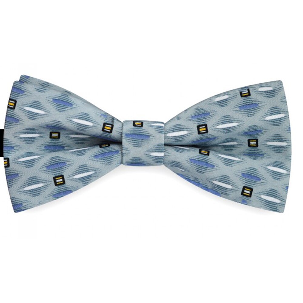 Papion barbati gri, clasic, model forme geometrice