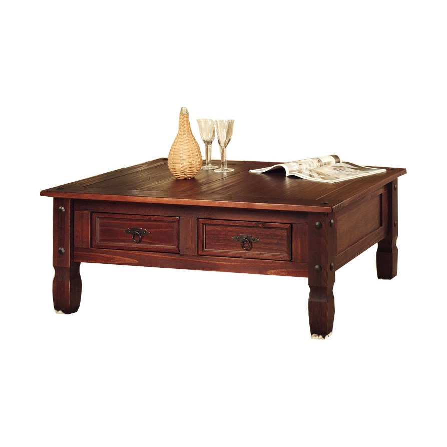 Masuta de servit lemn masiv 2 sertare Mobila Henke 107x46x77 cm