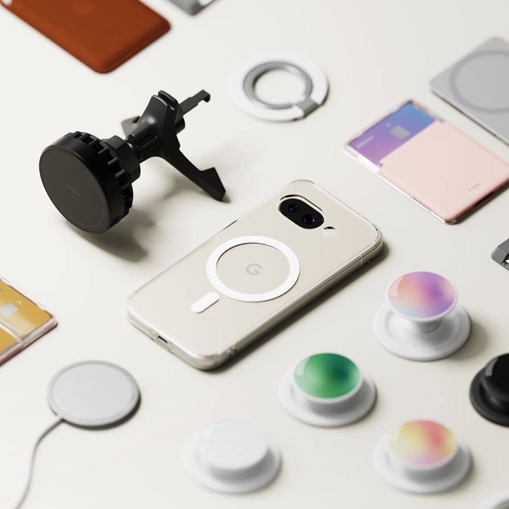 Husa MagSafe pentru Google Pixel 9a, Ringke, Fusion, Transparenta