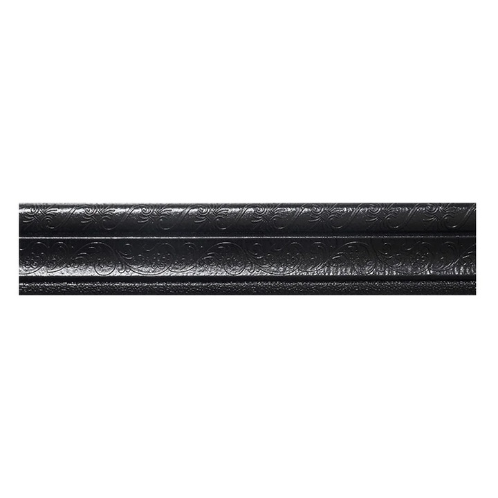 Banda decorativa autoadeziva 3D pentru colturi, negru