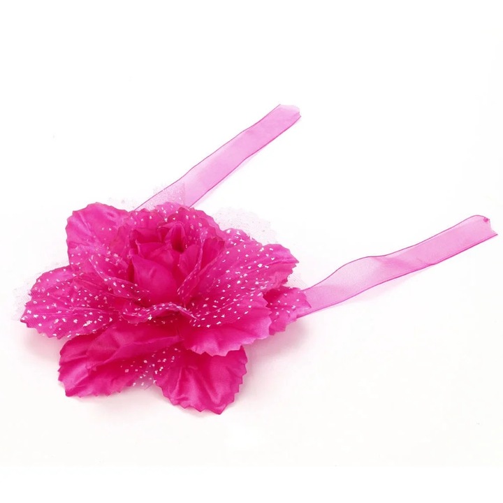 Accesorii perdele YANYXR, floare bujor, 17cm, alb, 50cm