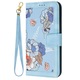 Husa tip carte pentru Xiaomi Redmi Note 13 Pro 5G, Mystic Flowers, Piele ecologica, Buzunare carduri, Inchidere cu capsa, Functie stand/suport, Decupaj difuzor apeluri, Acoperire 360, Protectie completa fata-spate, Snur incorporat/detasabil, Albastru