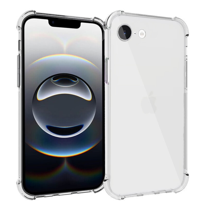 BestCase® Husa Pentru Apple iPhone 16e, Anti Shock 1.5MM, Protectie camera si ecran, Transparent