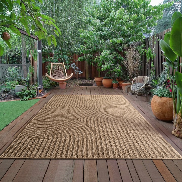 Covor Timber V1 Bej, 240 x 340cm