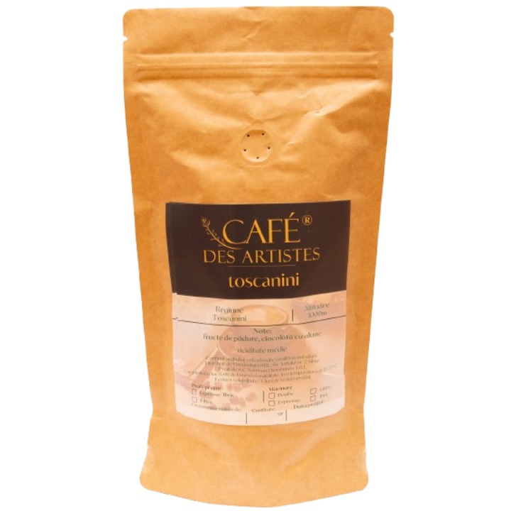 Cafea Macinata, Cafe Des Artistes, Toscanini, 500 gr