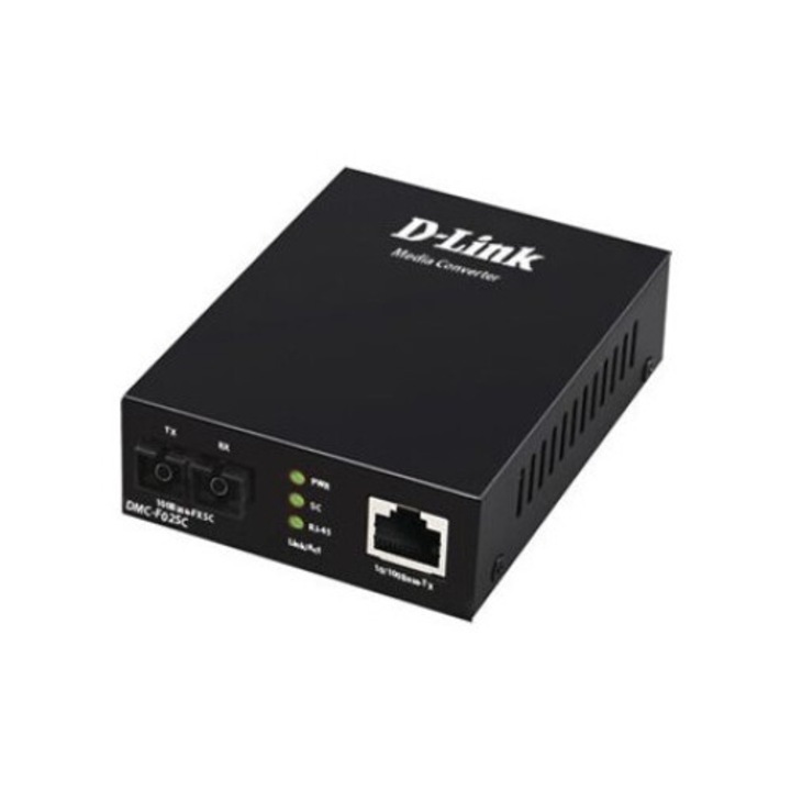 D-Link DMC-F02SC/E 10/100Base-TX - 100Base-FX SC médiakonverter