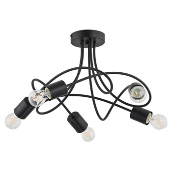 Lustra AF Targo Black 5 becuri E27 X 60W Lustra AF Targo Black 5 becuri E27 X 60W