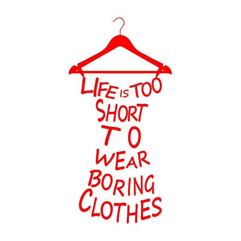 Sticker Decorativ - SMAER - Dress - 60cm x 30cm - Rosu