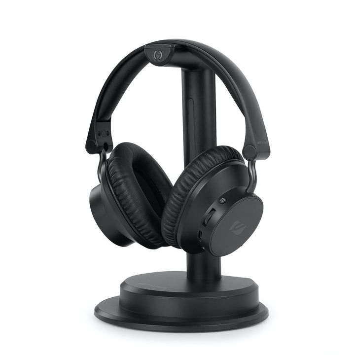 Casti cu fir Muse M-285 CTV, Bluetooth Over-ear, 30h autonomie, negru