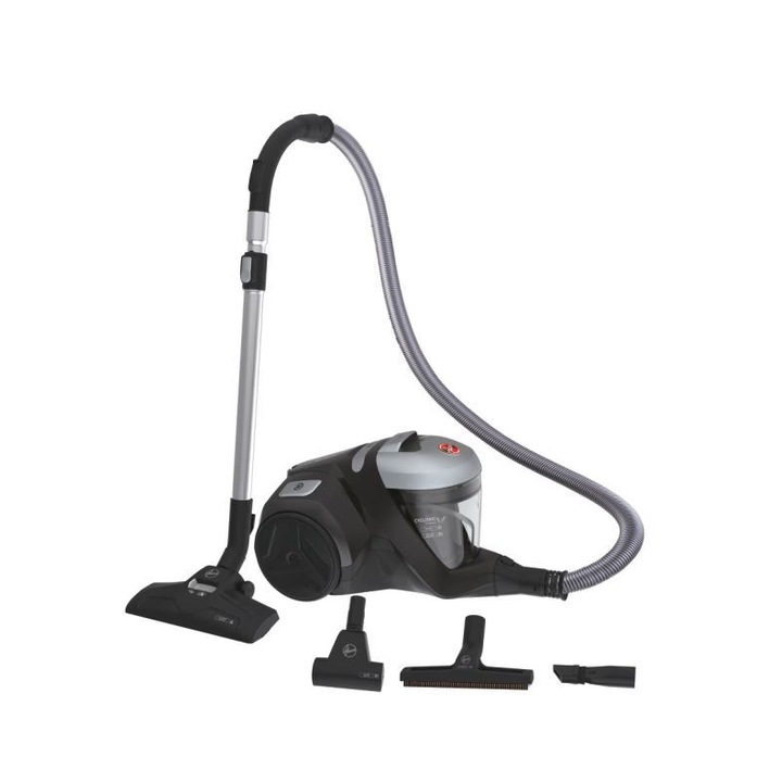 Aspirator, Hoover HP322PET, fara fir, 850W, capacitate 2L, negru