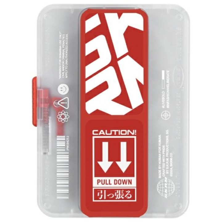 Skinarma Mirage Phaze piros mágneses markolatú pénztárca 10x7cm