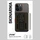 Портфейл Skinarma Mirage Spunk, зелен, с магнитен държач, 2 слота за карти