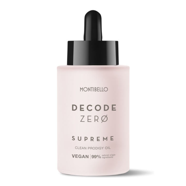 Montibello Decode Zero Supreme, подхранващо масло за суха коса, 50 мл, лека формула, с масло от жожоба, за суха и чуплива коса