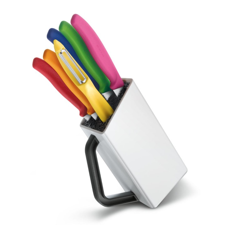 Set cutite Victorinox Swiss Classic Utility Block, 6 piese cu suport