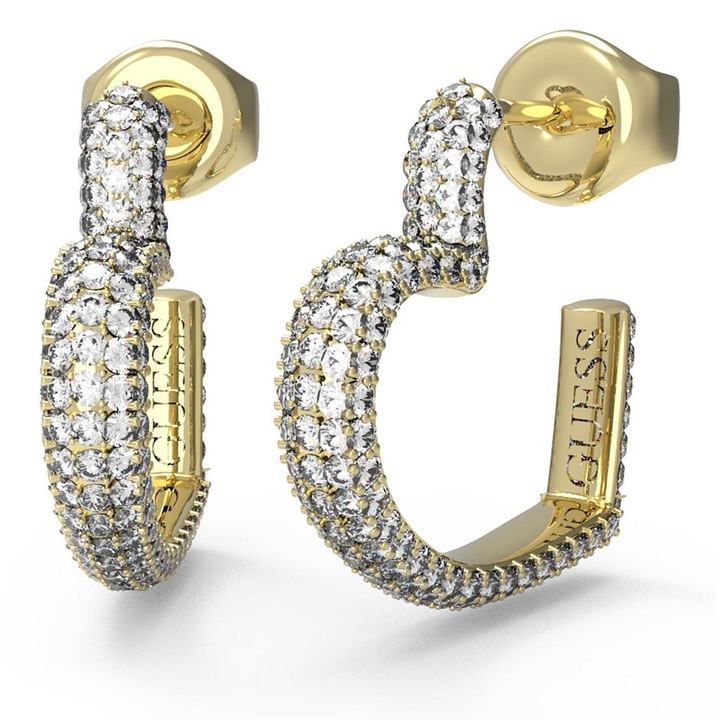 Cercei Guess Beloved, motiv inima cu cyrkoni, elegant, set