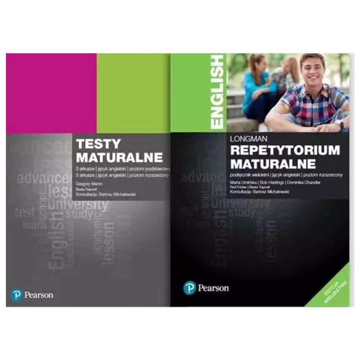 Repetytorium maturalne PEARSON, limba engleza, nivel de baza si avansat, testele de examen, acces online 24 luni
