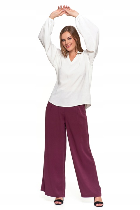 Camasa eleganta pentru femei, MORAJ, poliester, alb