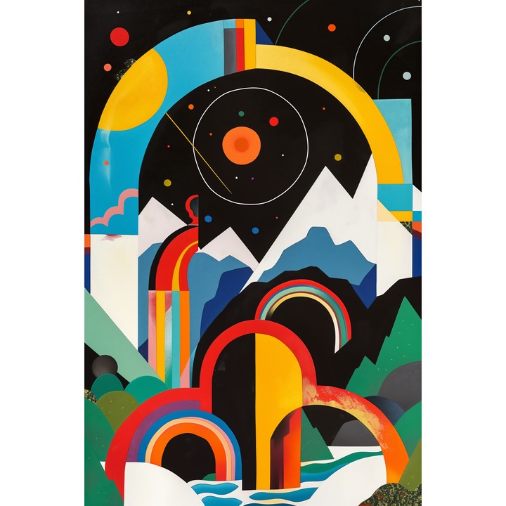 Tablou print pe canvas " PPF abstract 13A" 40x60 cm