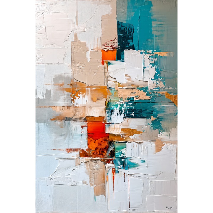 Tablou print pe canvas " PPF abstract 133A" 40x60 cm