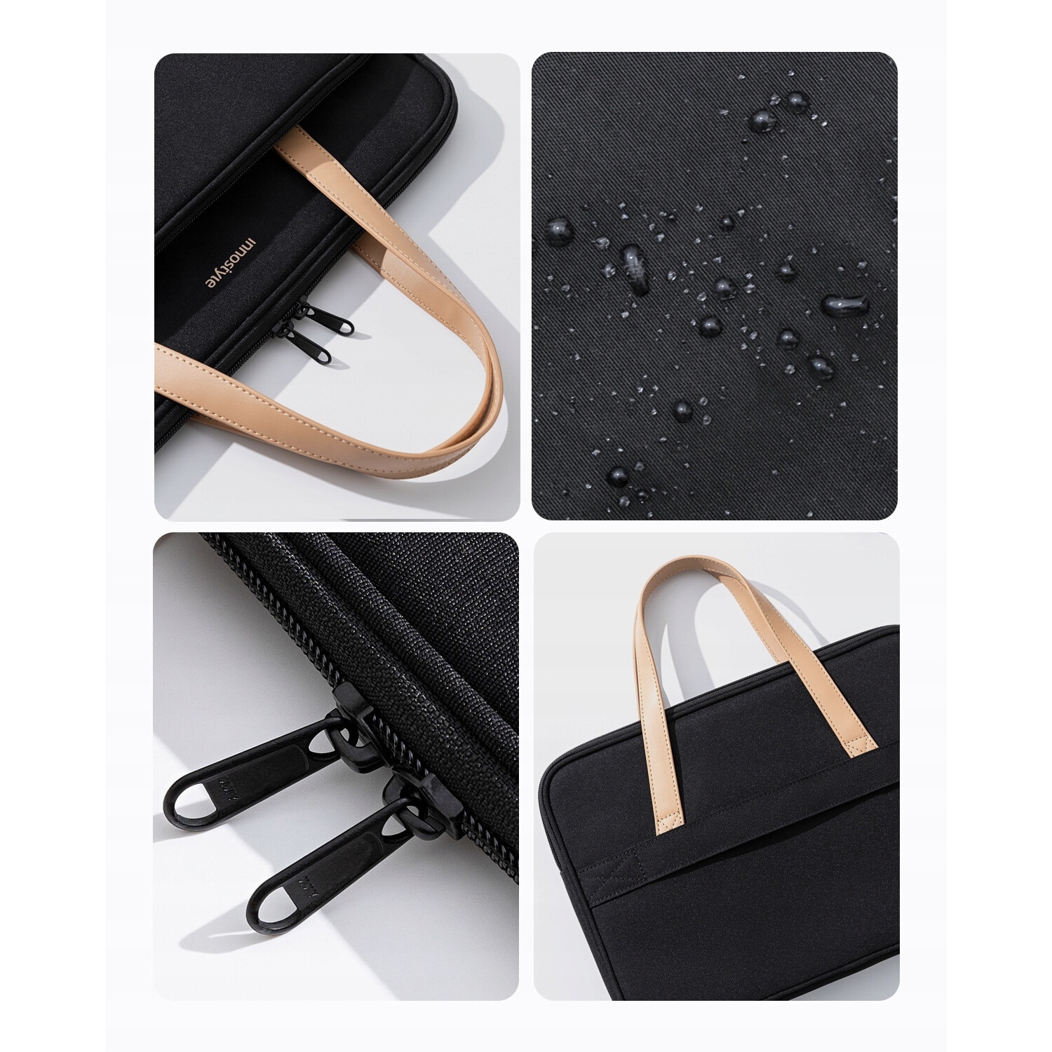 Geanta laptop Innostyle OmniProtect Pro, 16", waterproof, neagra, 40x28x6cm, set