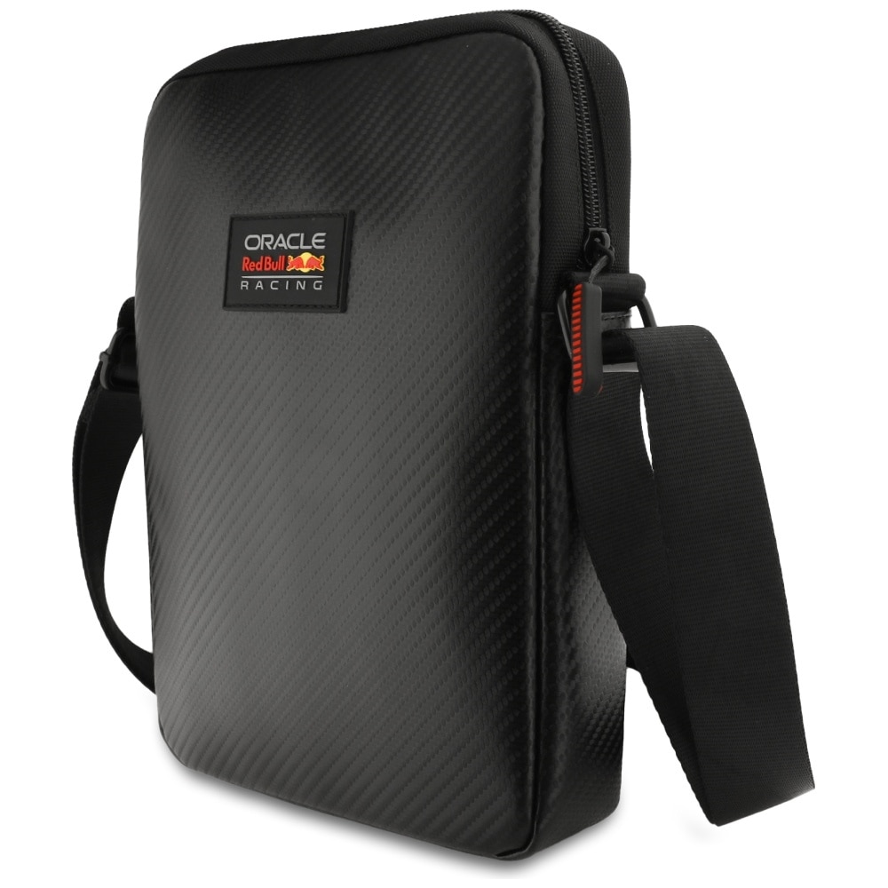 Geanta laptop Red Bull Carbon 10", neagra, design inovator, material PU carbon