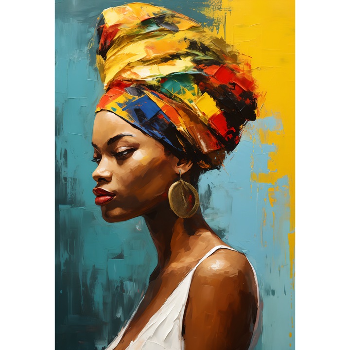 Tablou print pe canvas " PPF african 42A" 40x60 cm