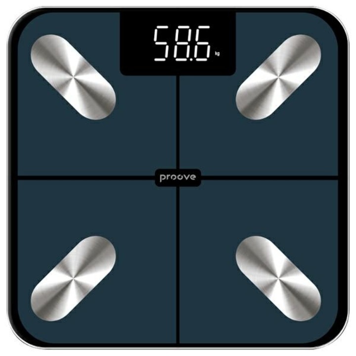 Proove Smart Scale Balance Lite Bluetooth телесен кантар, 12 здравни индикатора, син, 280x280x22 мм