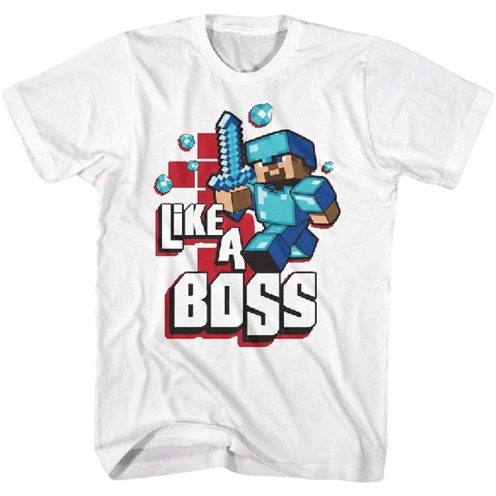 Tricou Minecraft Like A Boss