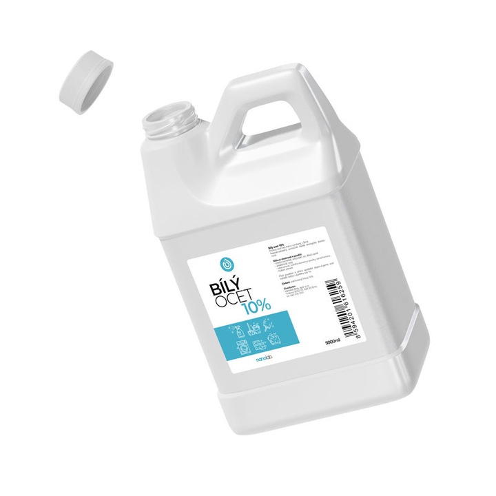 Otet alb 10%, Nanolab 5000 ml, ecologic, utilizare universala, fara culoare