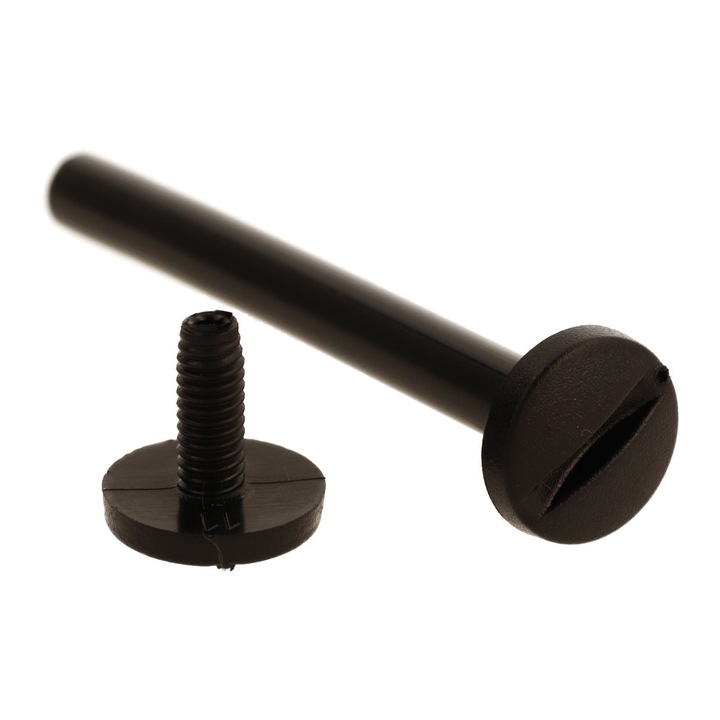 Nituri plastic 80mm, Kacperek, set 20 bucati, negru, pentru prindere