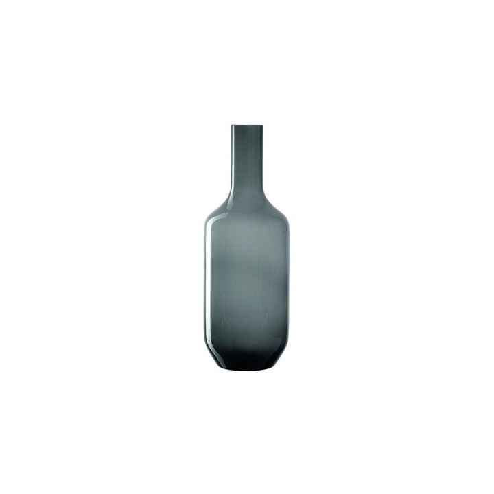 Vaza decorativa Leonardo, 64cm, gri, forma minimalista