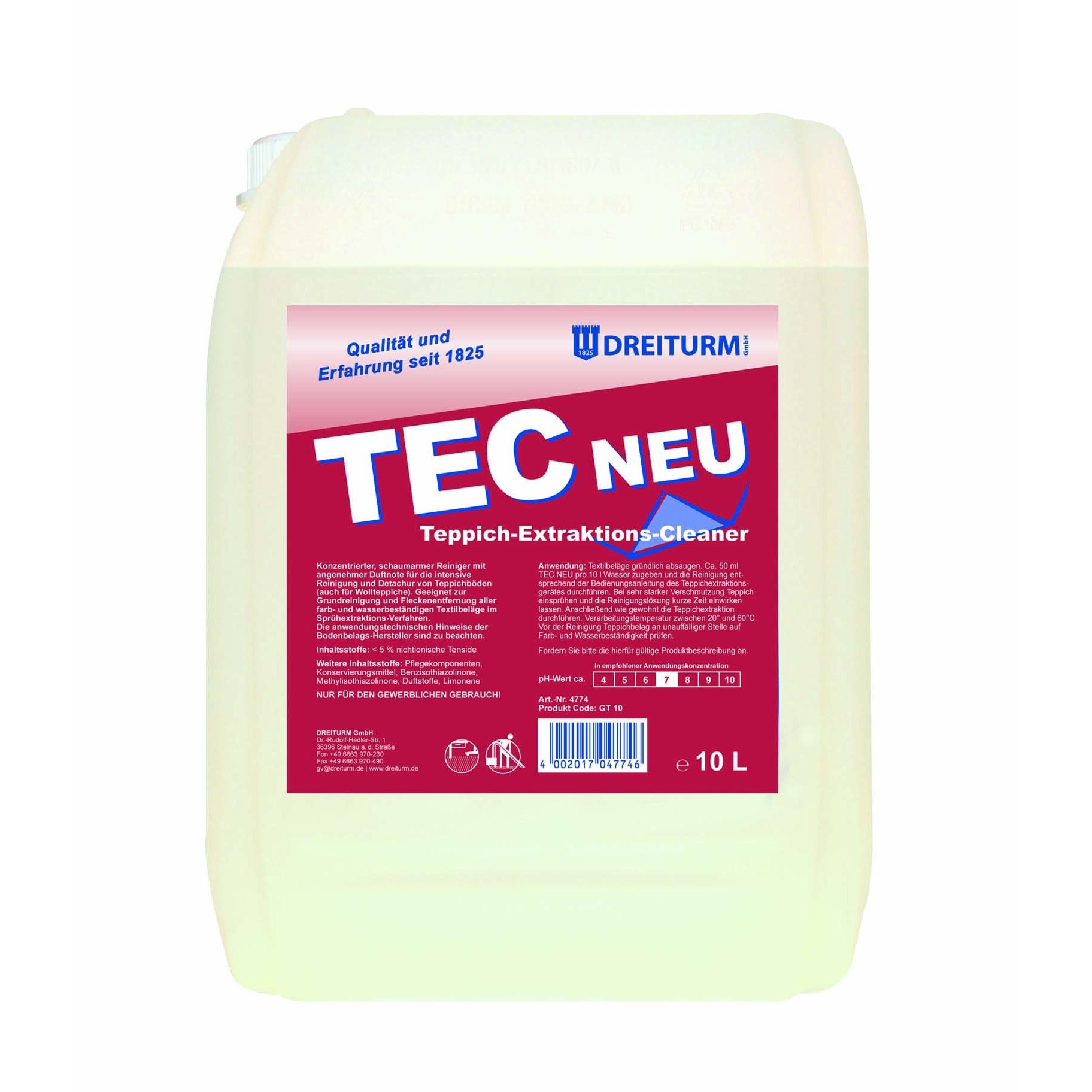 Detergent curatat covoare, TEC NEU, 10 l