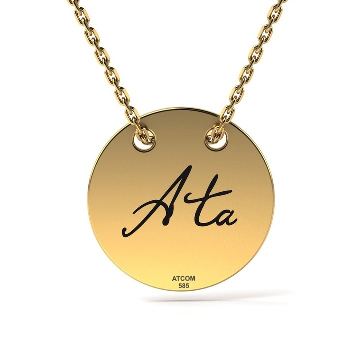 Sárga arany függőlánc modell A ta