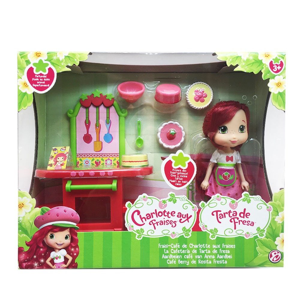Комплект Кукла Shrawberry Shortcake 122400, ароматна кукла с аксесоари ...