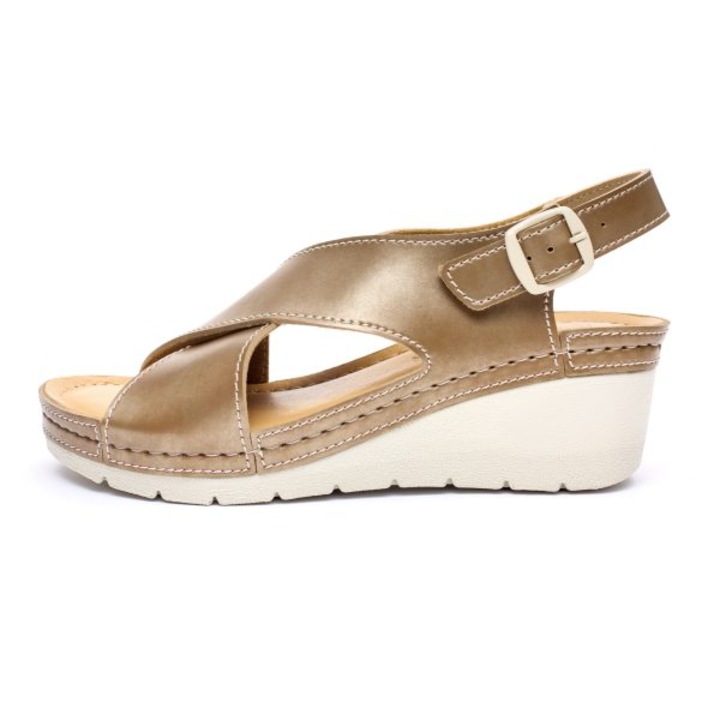 Дамски сандали Tellus 27-23г, Кафяв