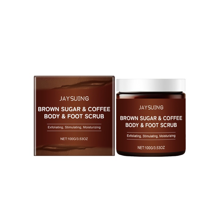 Kávés testradír, ápolás és hidratálás, 200g